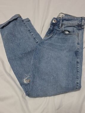 abercrombie kids Light Blue Straight Leg Jeans Girls 9/10 Long